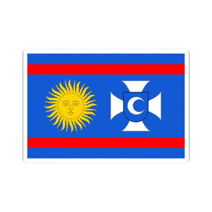 Flag of Vinnytsia Oblast (Ukraine) STICKER Vinyl Kiss-Cut Decal 3 Inch White - The Sticker Space