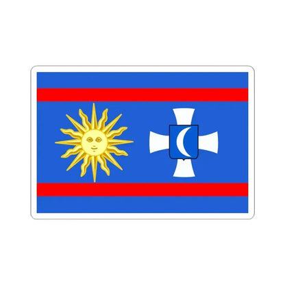 Flag of Vinnytsia Oblast Ukraine - STICKER Vinyl Kiss-Cut Decal 4 Inch White - The Sticker Space