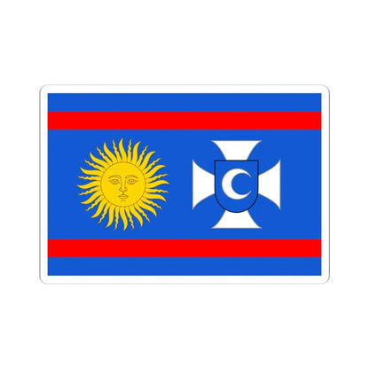 Flag of Vinnytsia Oblast (Ukraine) STICKER Vinyl Kiss-Cut Decal 6 Inch White - The Sticker Space