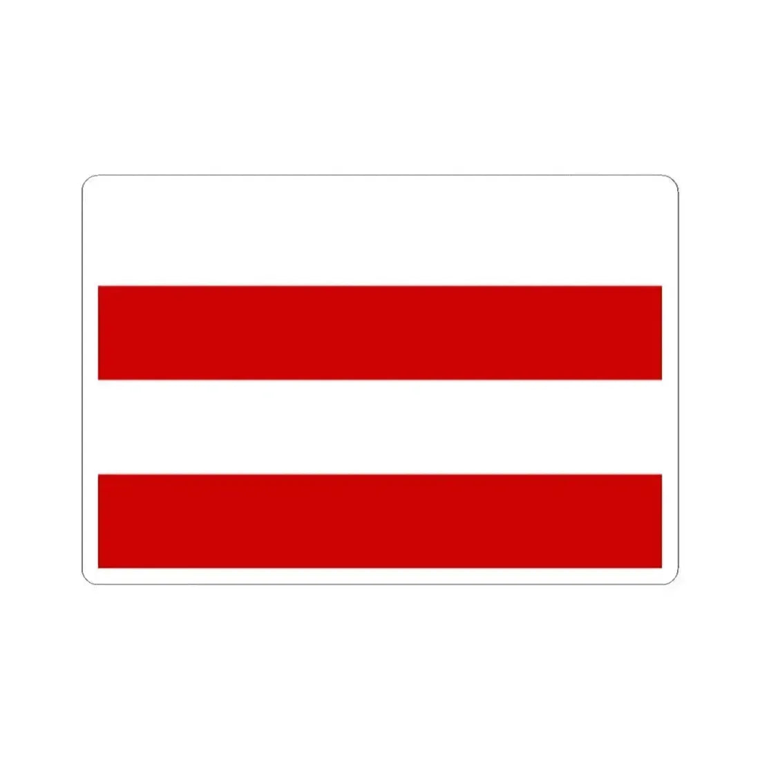 Flag of Vinohrady Prague (Czech Republic) STICKER Vinyl Kiss-Cut Decal 2 Inch White - The Sticker Space