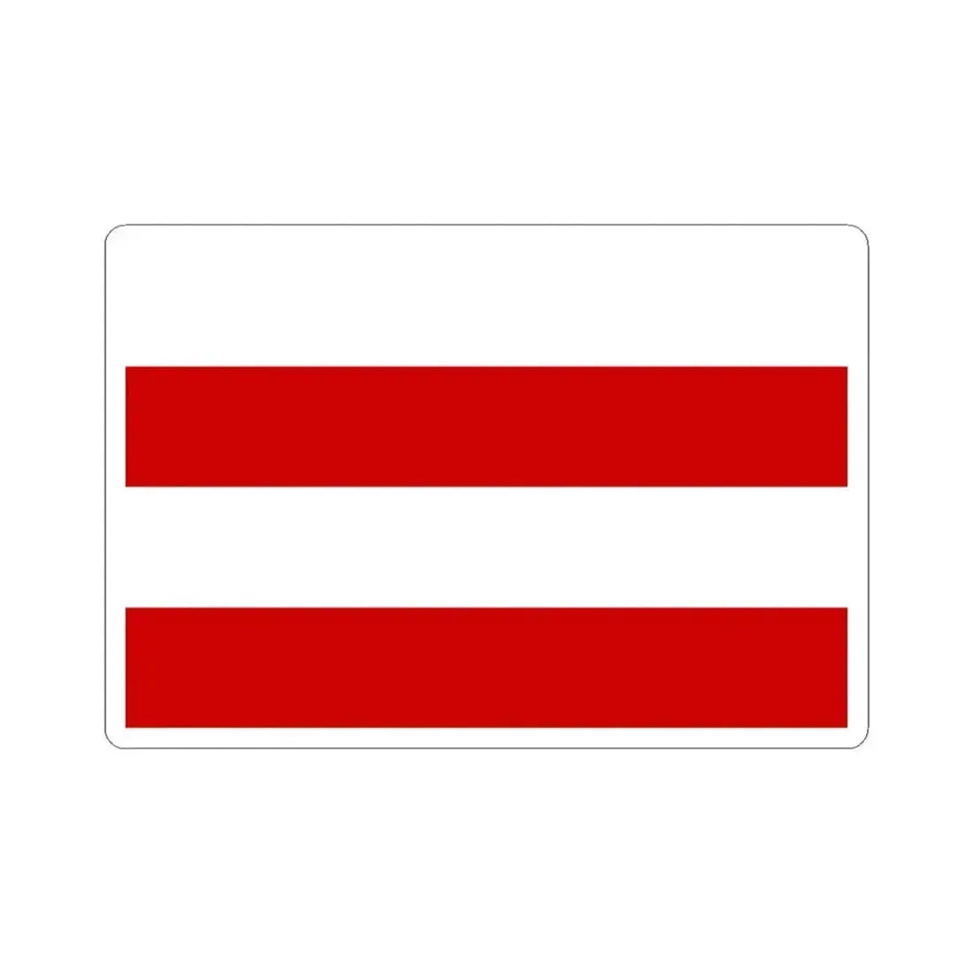 Flag of Vinohrady Prague (Czech Republic) STICKER Vinyl Kiss-Cut Decal 3 Inch White - The Sticker Space