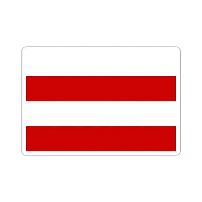 Flag of Vinohrady Prague (Czech Republic) STICKER Vinyl Kiss-Cut Decal 3 Inch White - The Sticker Space