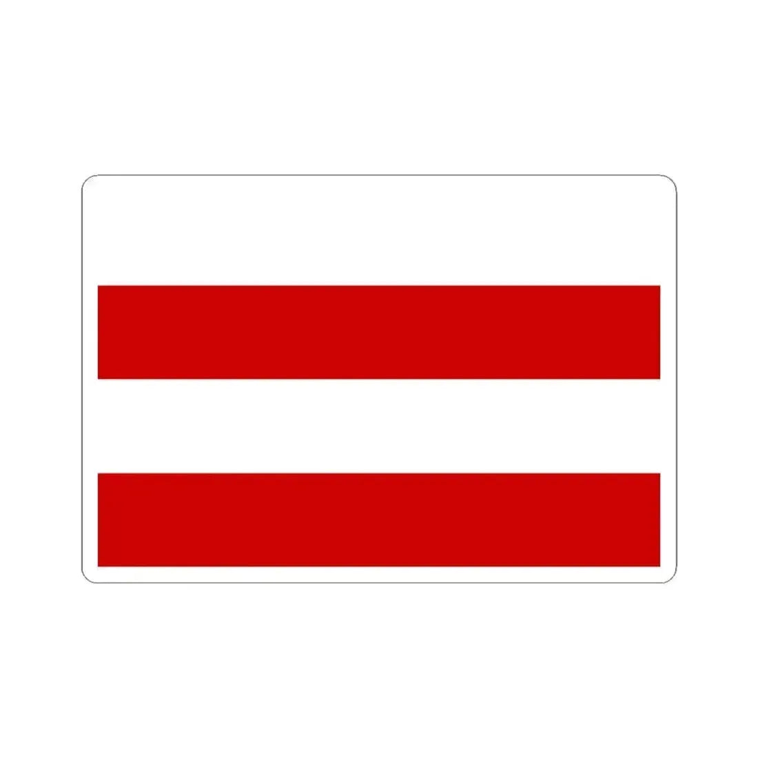 Flag of Vinohrady Prague (Czech Republic) STICKER Vinyl Kiss-Cut Decal 4 Inch White - The Sticker Space