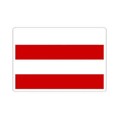 Flag of Vinohrady Prague (Czech Republic) STICKER Vinyl Kiss-Cut Decal 4 Inch White - The Sticker Space