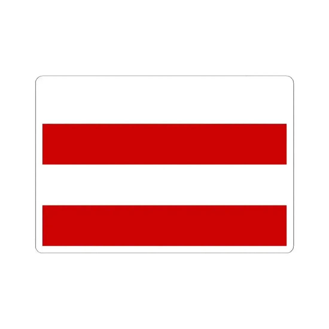 Flag of Vinohrady Prague (Czech Republic) STICKER Vinyl Kiss-Cut Decal 6 Inch White - The Sticker Space