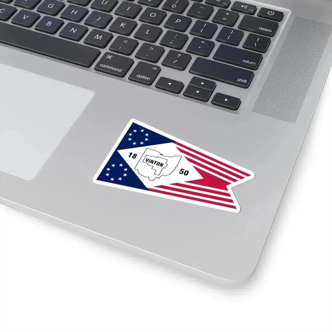 Flag of Vinton County Ohio (United States) STICKER Vinyl Kiss-Cut Decal - The Sticker Space