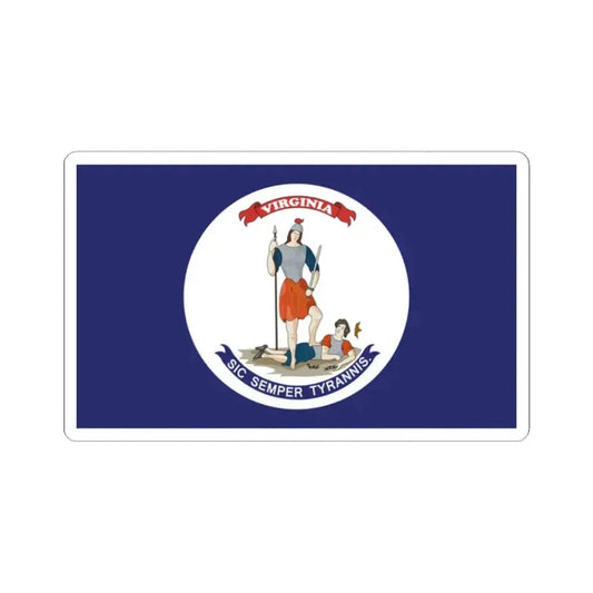 Flag of Virginia 1861-1865 (United States) STICKER Vinyl Kiss-Cut Decal 2 Inch White - The Sticker Space