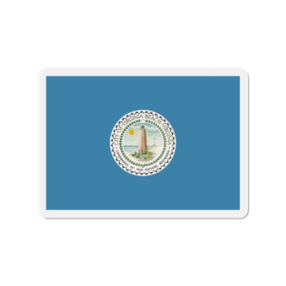 Flag of Virginia Beach Virginia - Die-Cut Magnet-2" x 2"-The Sticker Space