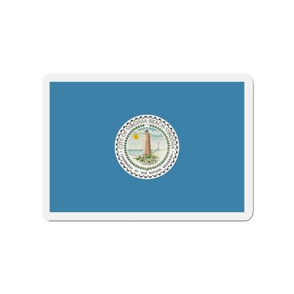 Flag of Virginia Beach Virginia - Die-Cut Magnet-3" x 3"-The Sticker Space