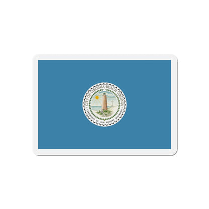 Flag of Virginia Beach Virginia - Die-Cut Magnet-5" x 5"-The Sticker Space