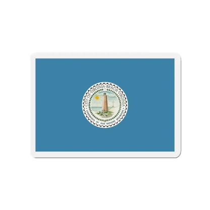 Flag of Virginia Beach Virginia - Refrigerator Magnet 3 Inch - The Sticker Space