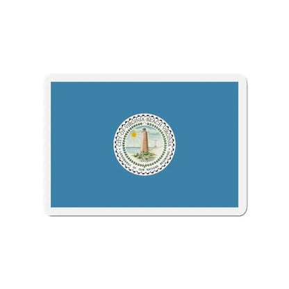 Flag of Virginia Beach Virginia - Refrigerator Magnet 4 Inch - The Sticker Space