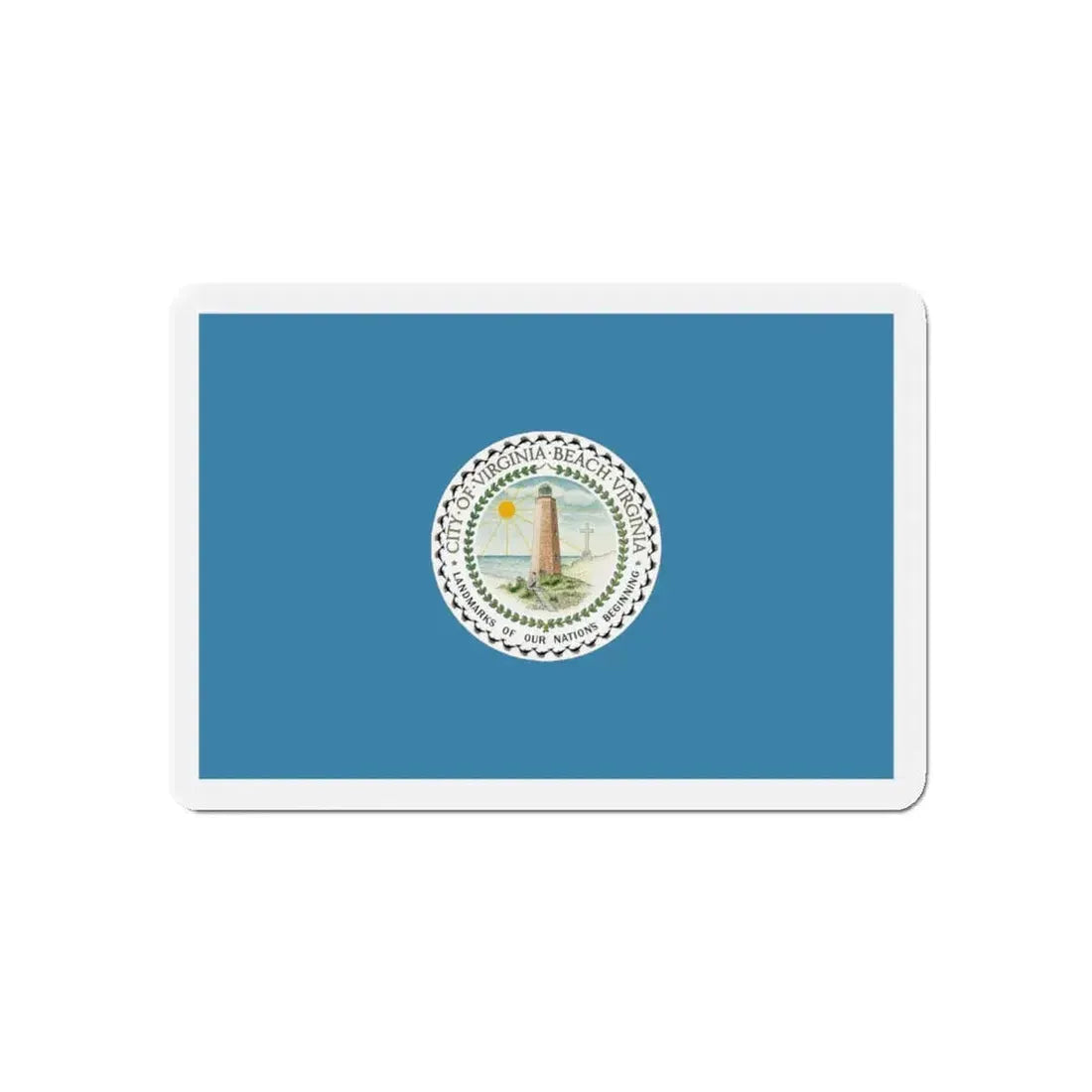 Flag of Virginia Beach Virginia - Refrigerator Magnet 5 Inch - The Sticker Space