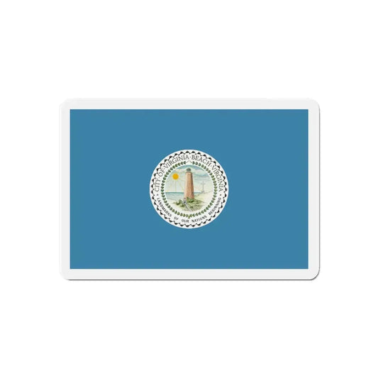 Flag of Virginia Beach Virginia - Refrigerator Magnet 6 Inch - The Sticker Space