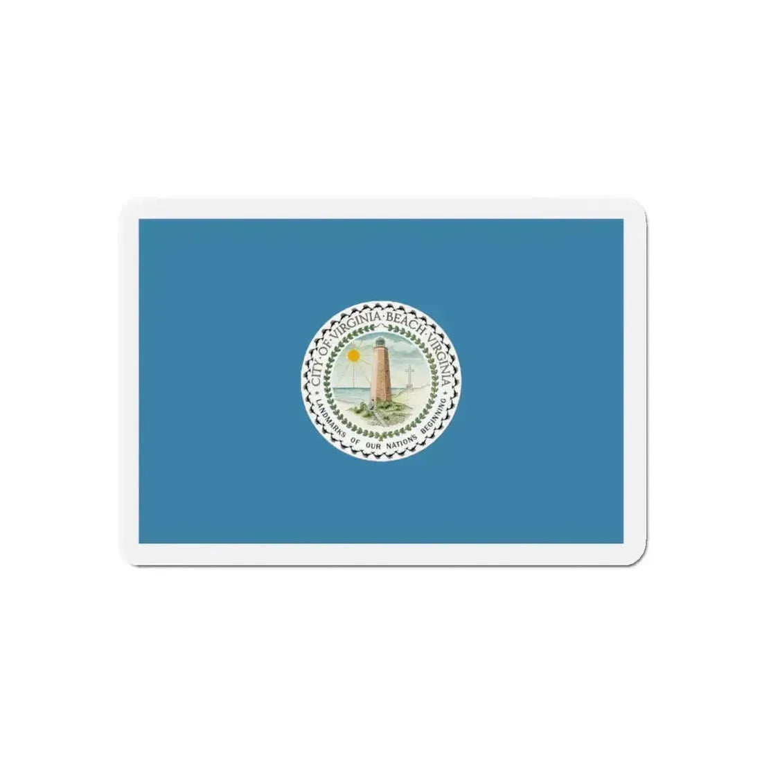 Flag of Virginia Beach Virginia - Refrigerator Magnet - The Sticker Space