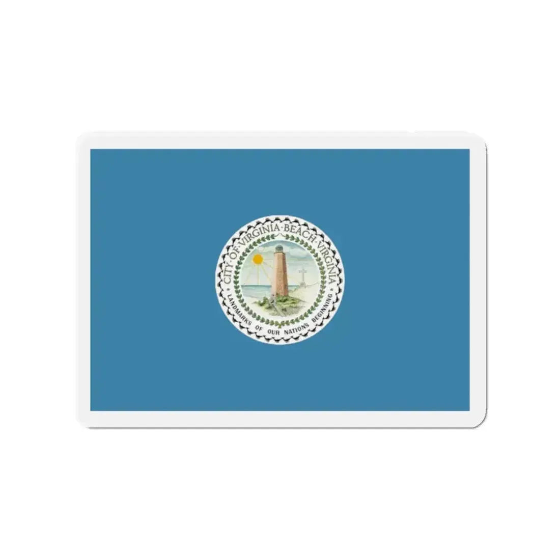 Flag of Virginia Beach Virginia - Refrigerator Magnet - The Sticker Space