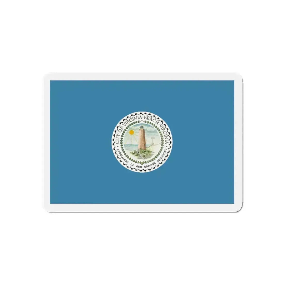 Flag of Virginia Beach Virginia - Refrigerator Magnet - The Sticker Space