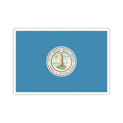 Flag of Virginia Beach Virginia USA STICKER Vinyl Die-Cut Decal 4 Inch - The Sticker Space