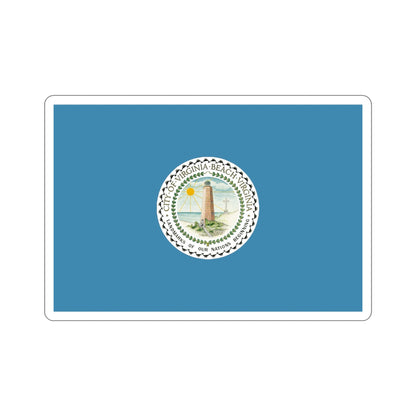 Flag of Virginia Beach Virginia USA STICKER Vinyl Die-Cut Decal-5 Inch-The Sticker Space