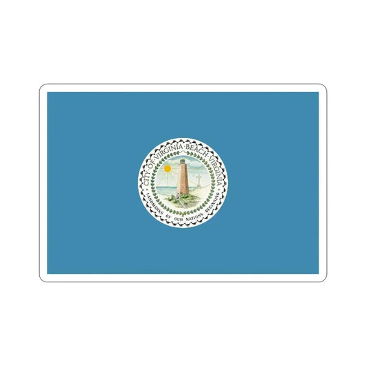 Flag of Virginia Beach Virginia USA STICKER Vinyl Die-Cut Decal 6 Inch - The Sticker Space
