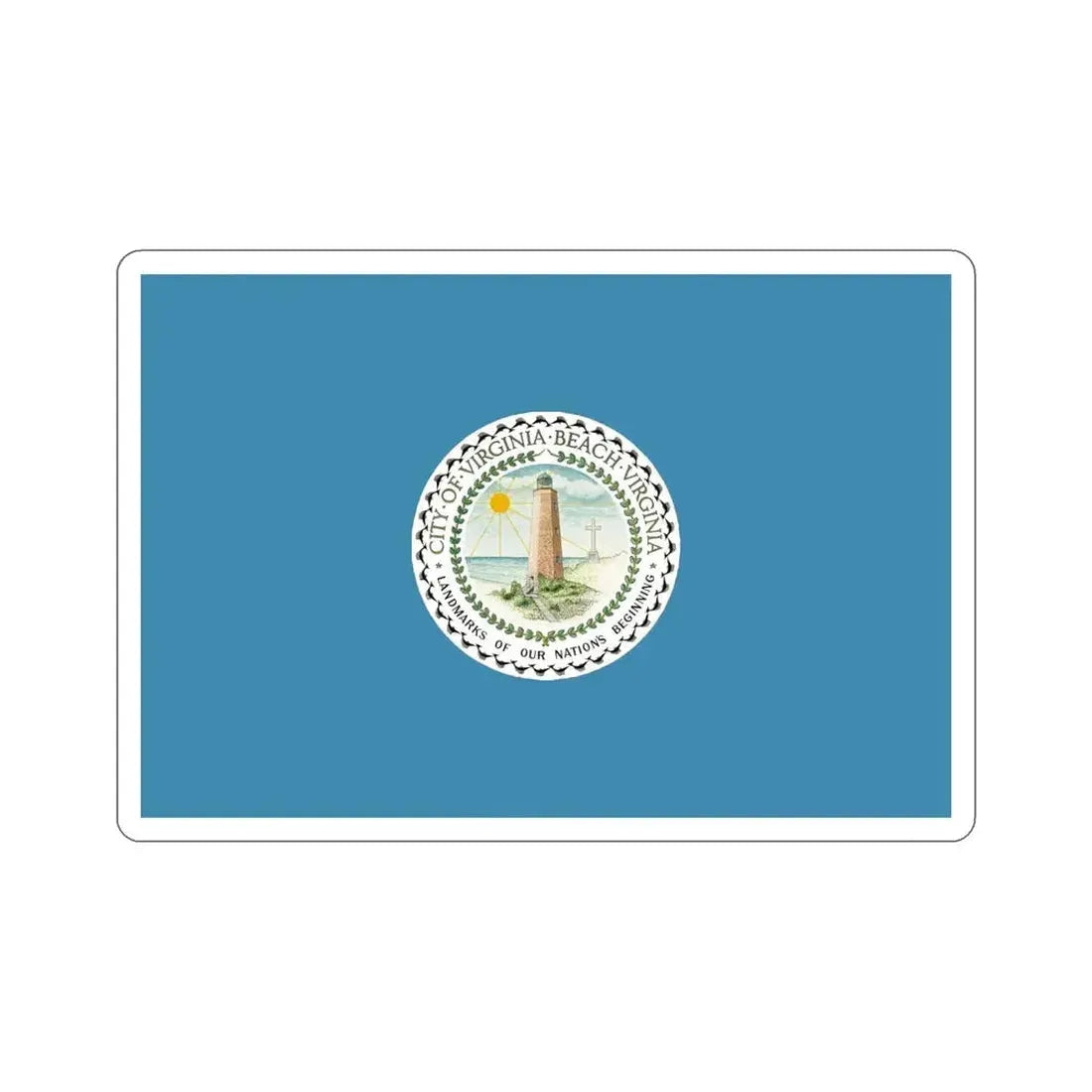 Flag of Virginia Beach Virginia USA STICKER Vinyl Die-Cut Decal - The Sticker Space