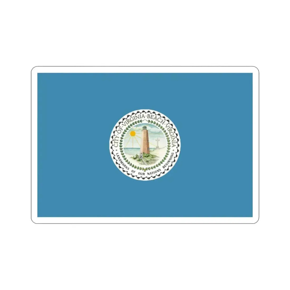 Flag of Virginia Beach Virginia USA STICKER Vinyl Die-Cut Decal - The Sticker Space