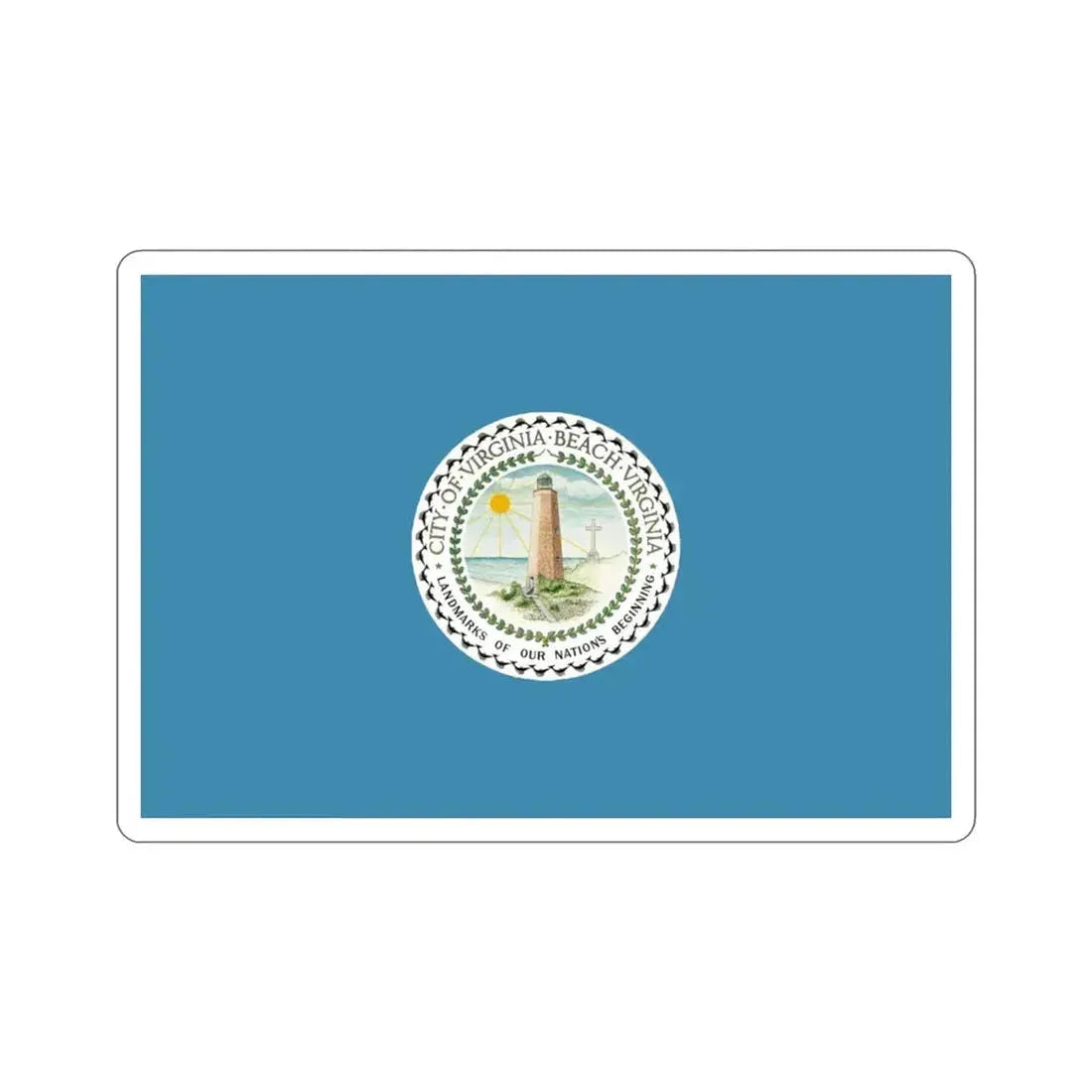 Flag of Virginia Beach Virginia USA STICKER Vinyl Die-Cut Decal - The Sticker Space