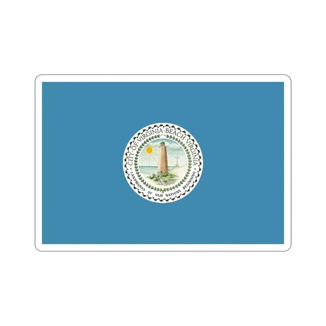 Flag of Virginia Beach Virginia USA STICKER Vinyl Die-Cut Decal - The Sticker Space