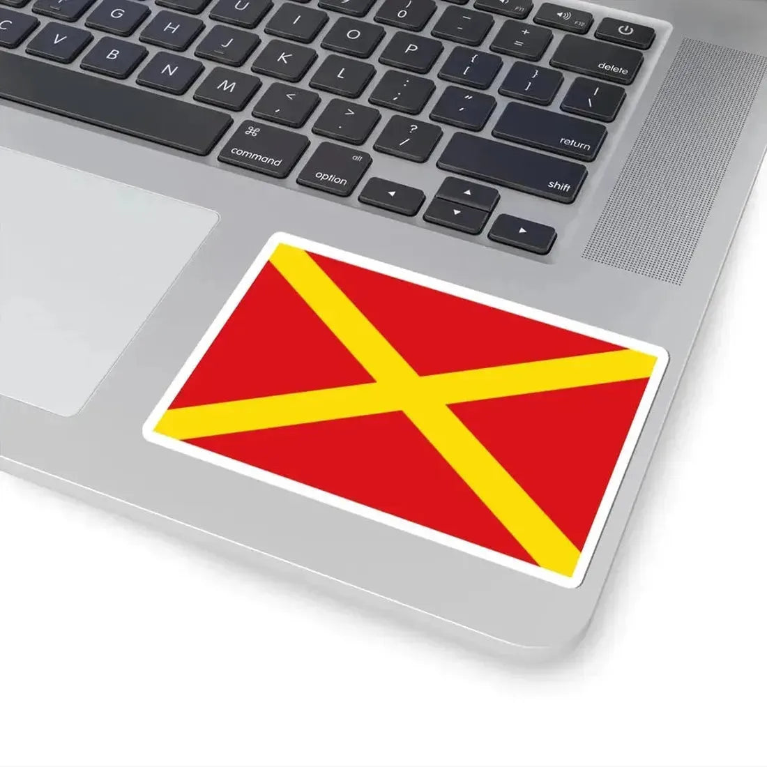 Flag of Virton (Belgium) STICKER Vinyl Kiss-Cut Decal - The Sticker Space