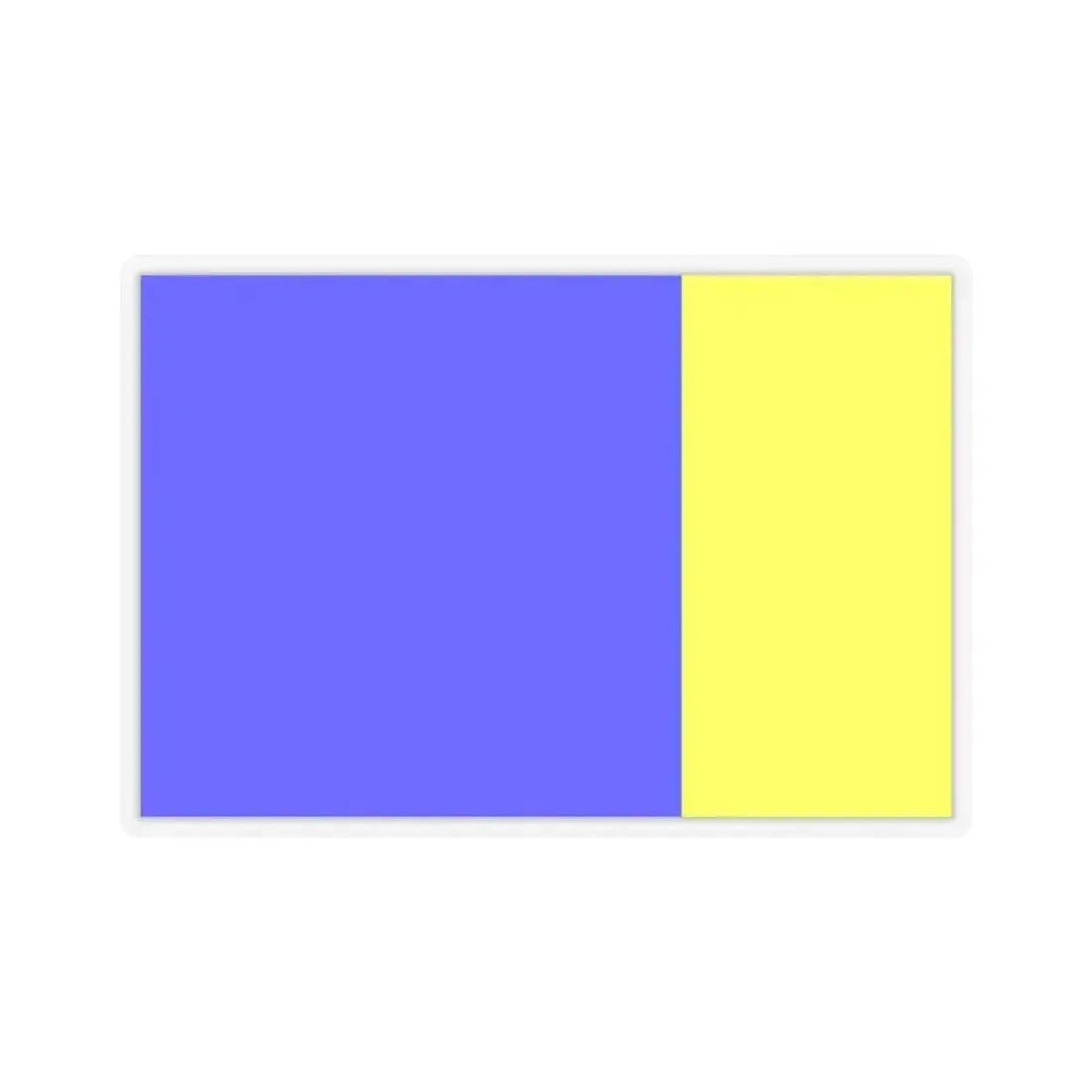 Flag of Viterbo Italy - STICKER Vinyl Kiss-Cut Decal 2 Inch Transparent - The Sticker Space