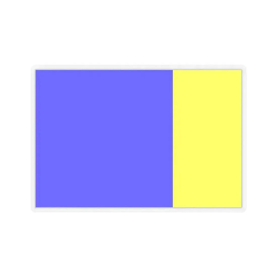 Flag of Viterbo Italy - STICKER Vinyl Kiss-Cut Decal 3 Inch Transparent - The Sticker Space