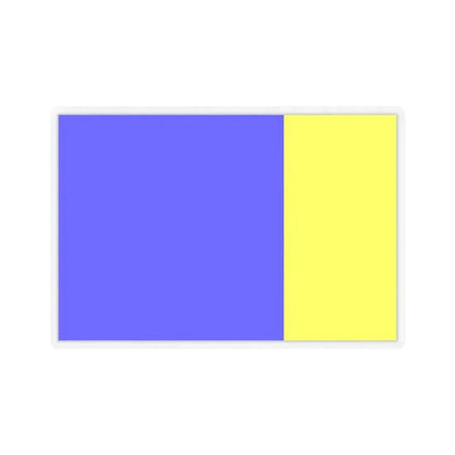 Flag of Viterbo Italy - STICKER Vinyl Kiss-Cut Decal 3 Inch Transparent - The Sticker Space