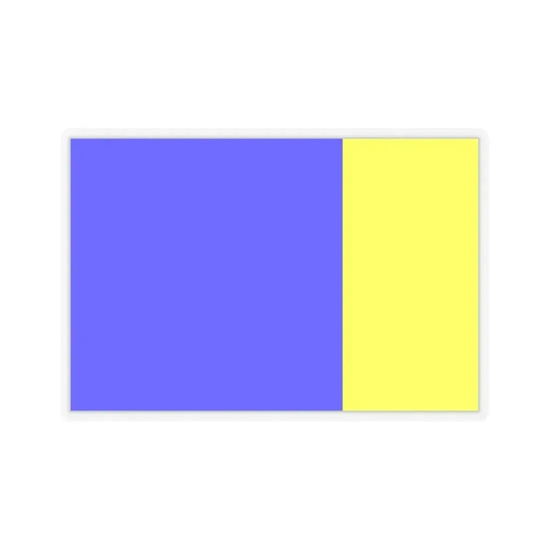 Flag of Viterbo Italy - STICKER Vinyl Kiss-Cut Decal 4 Inch Transparent - The Sticker Space