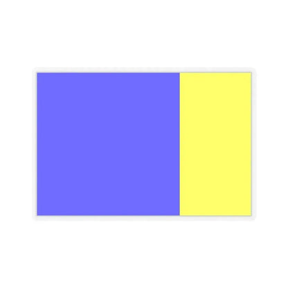 Flag of Viterbo Italy - STICKER Vinyl Kiss-Cut Decal 4 Inch Transparent - The Sticker Space