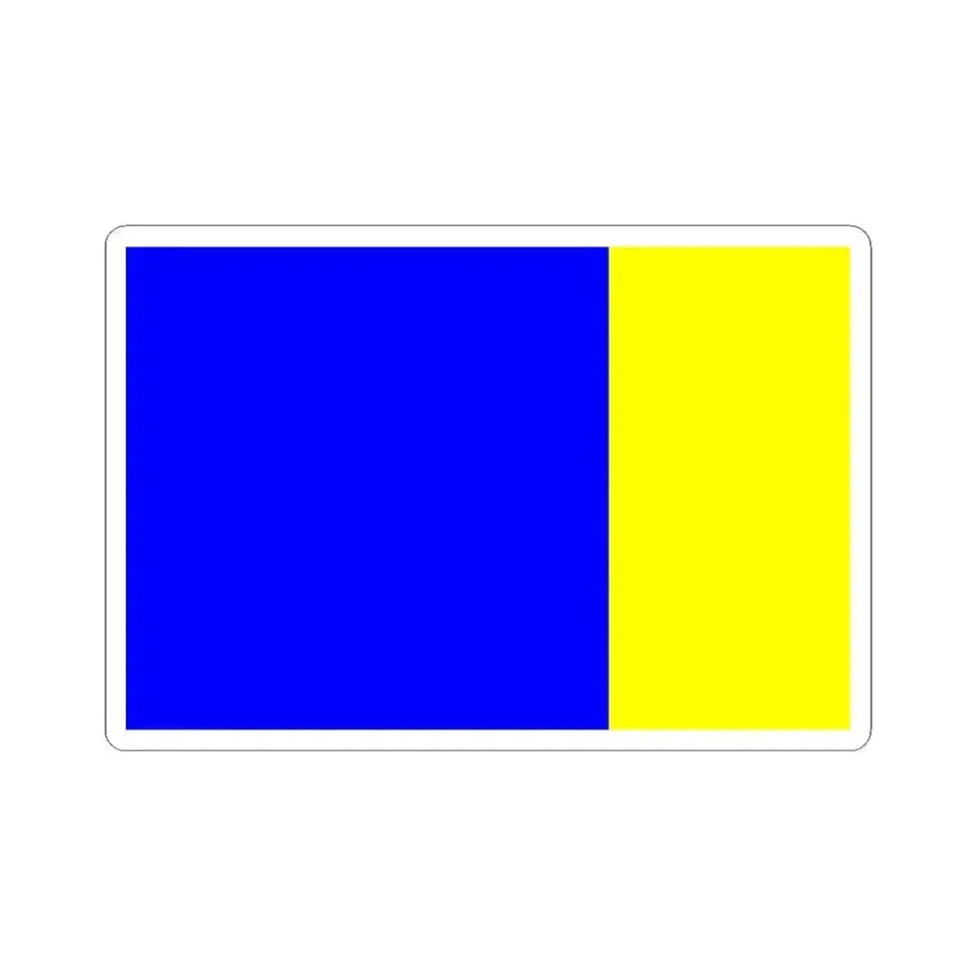 Flag of Viterbo Italy - STICKER Vinyl Kiss-Cut Decal 4 Inch White - The Sticker Space