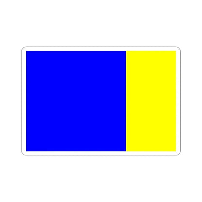 Flag of Viterbo Italy - STICKER Vinyl Kiss-Cut Decal 4 Inch White - The Sticker Space