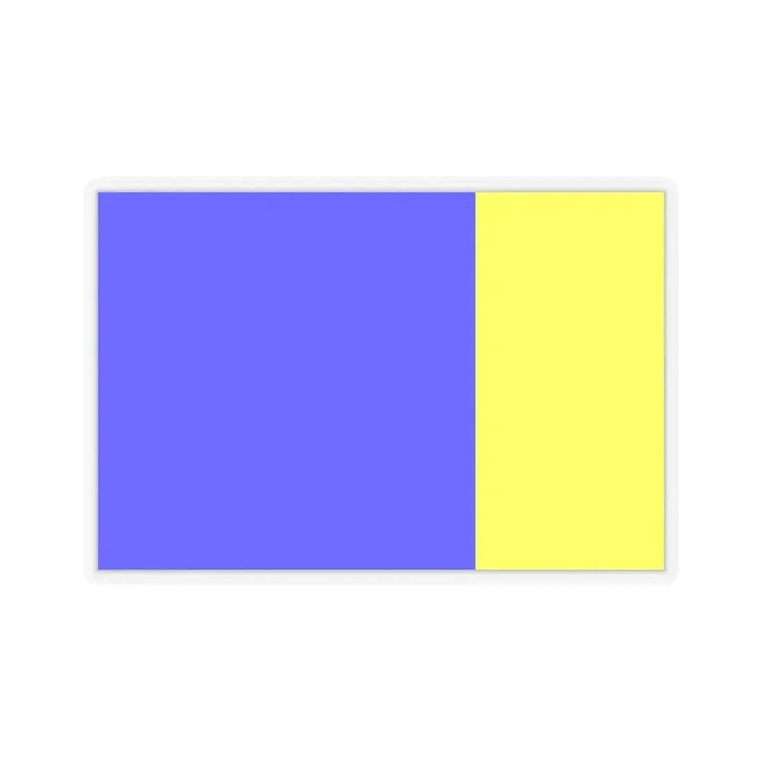 Flag of Viterbo Italy - STICKER Vinyl Kiss-Cut Decal 6 Inch Transparent - The Sticker Space