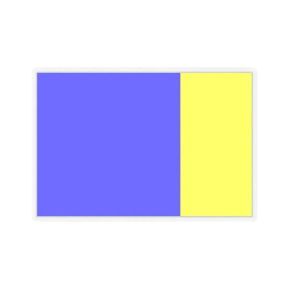 Flag of Viterbo Italy - STICKER Vinyl Kiss-Cut Decal 6 Inch Transparent - The Sticker Space