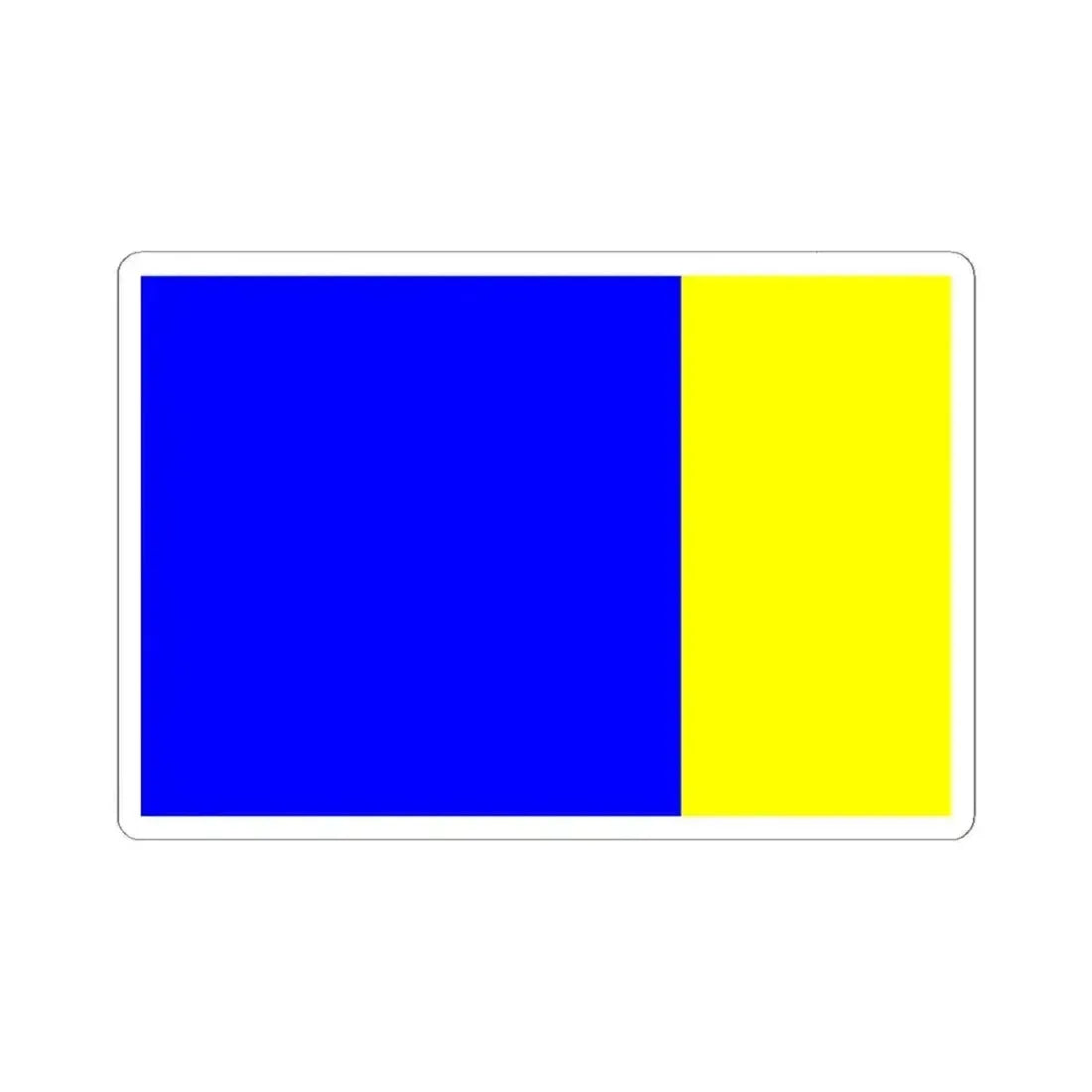 Flag of Viterbo Italy - STICKER Vinyl Kiss-Cut Decal 6 Inch White - The Sticker Space