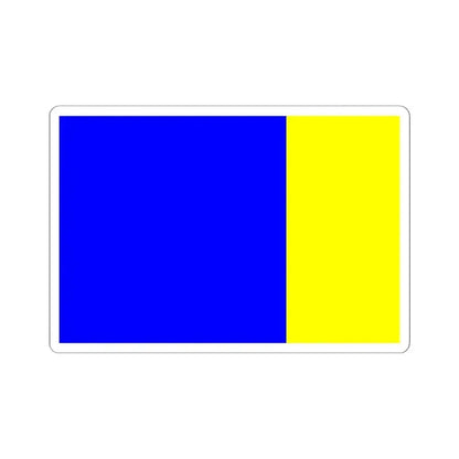 Flag of Viterbo Italy - STICKER Vinyl Kiss-Cut Decal 6 Inch White - The Sticker Space