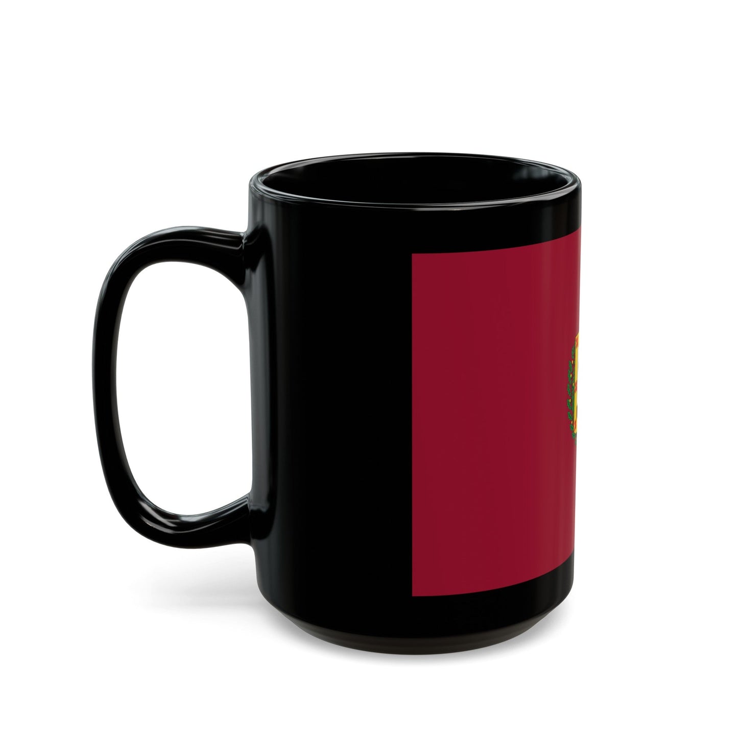 Flag of Vizcaya Spain - Black Coffee Mug-The Sticker Space