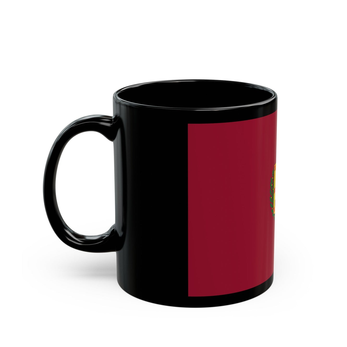 Flag of Vizcaya Spain - Black Coffee Mug-The Sticker Space