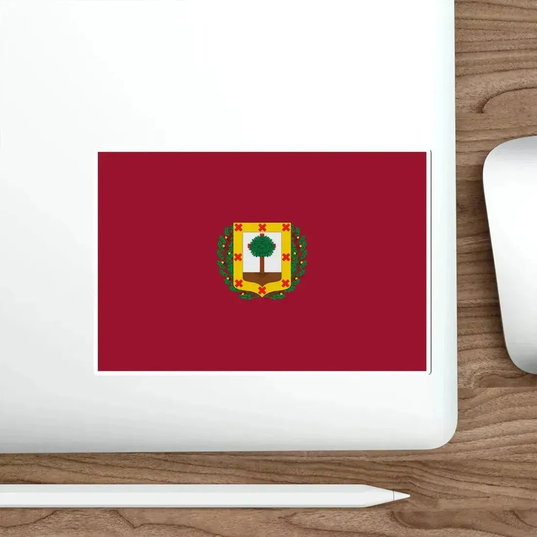 Flag of Vizcaya Spain STICKER Vinyl Die-Cut Decal - The Sticker Space