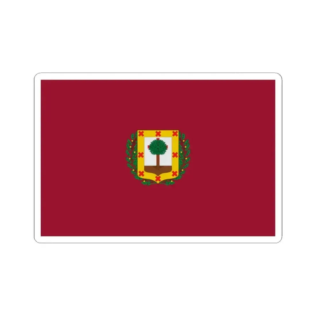 Flag of Vizcaya Spain - STICKER Vinyl Kiss-Cut Decal 2 Inch White - The Sticker Space
