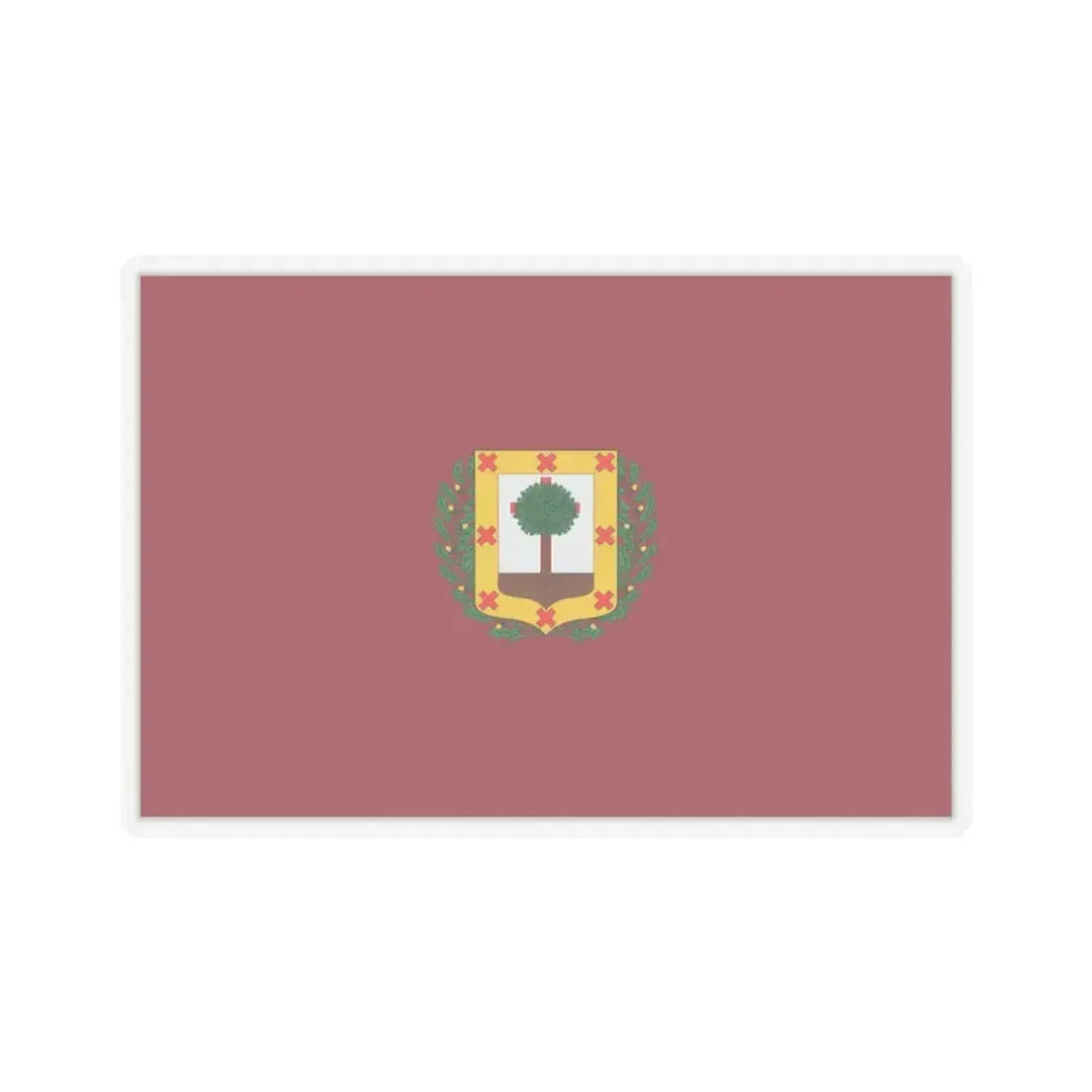 Flag of Vizcaya Spain - STICKER Vinyl Kiss-Cut Decal 4 Inch Transparent - The Sticker Space