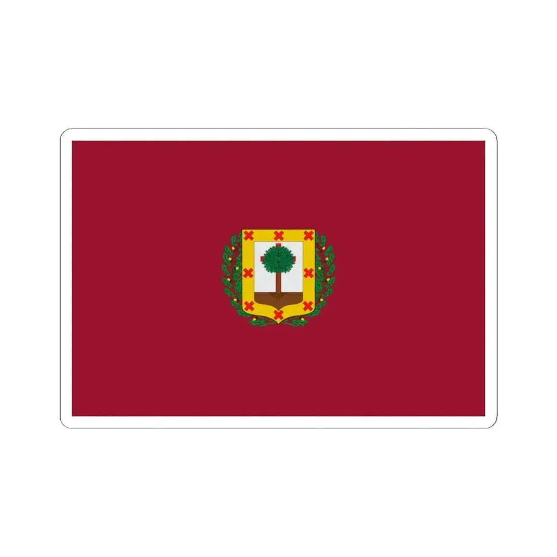 Flag of Vizcaya Spain - STICKER Vinyl Kiss-Cut Decal 6 Inch White - The Sticker Space