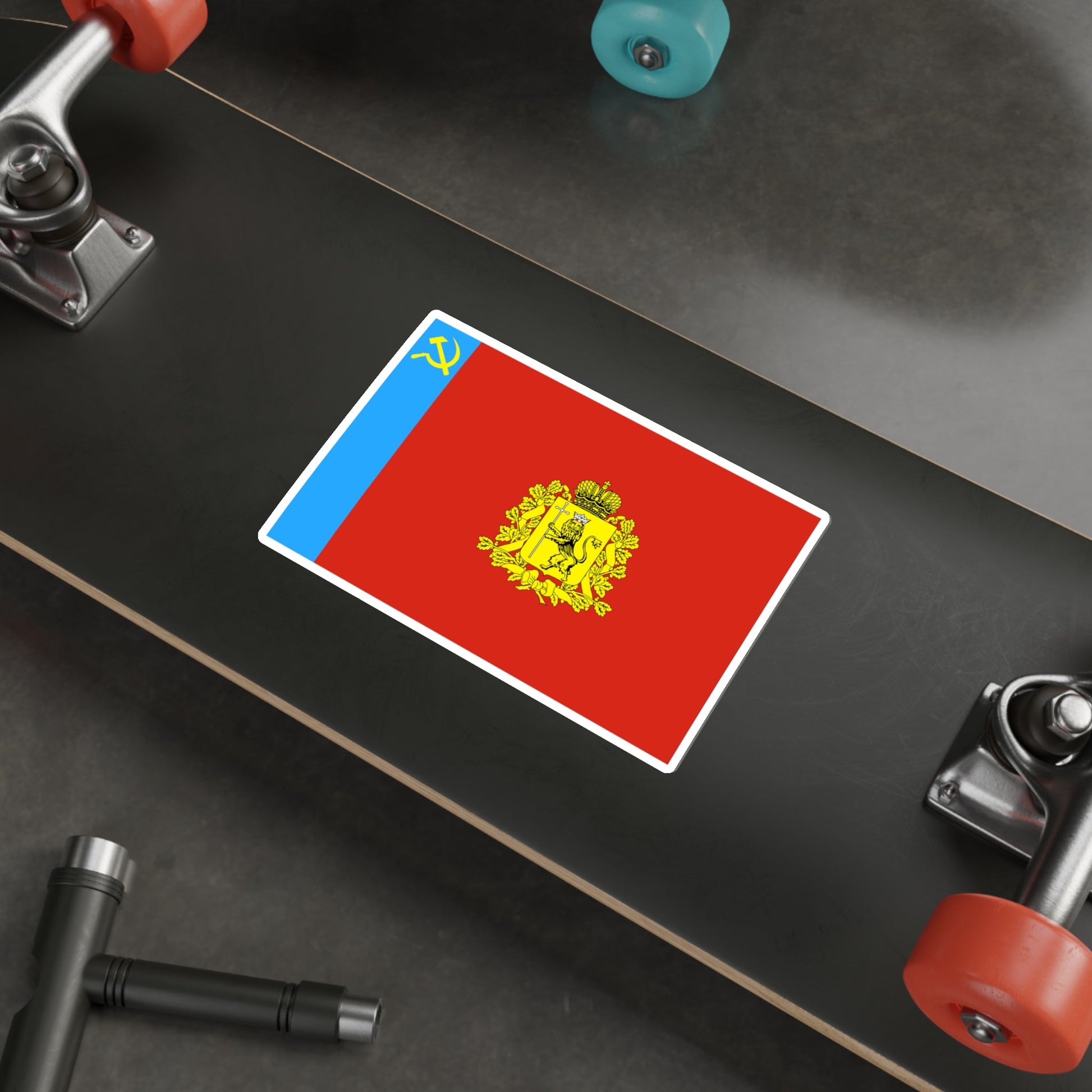 Flag of Vladimir Oblast Russia STICKER Vinyl Die-Cut Decal-The Sticker Space