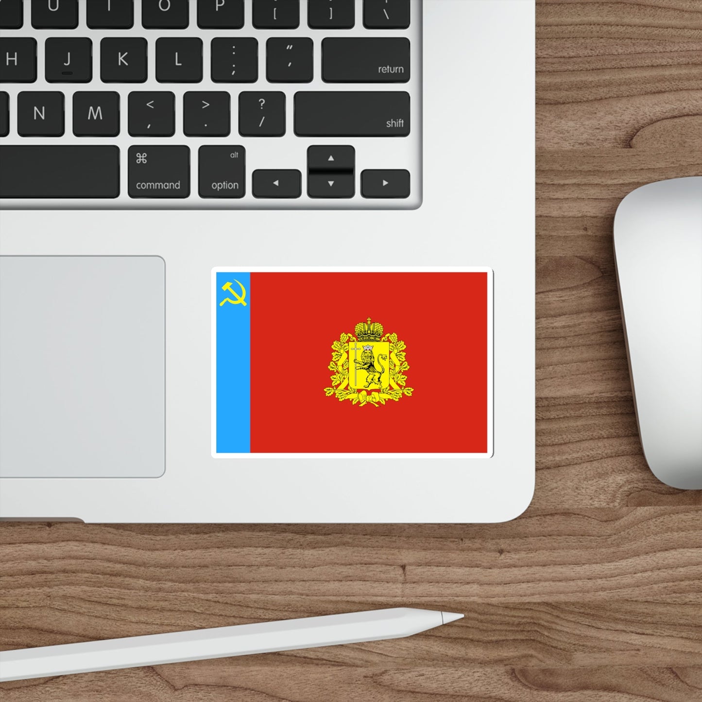 Flag of Vladimir Oblast Russia STICKER Vinyl Die-Cut Decal-The Sticker Space