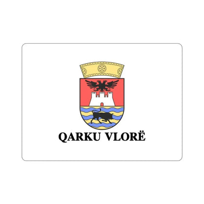 Flag of Vlorë Albania STICKER Vinyl Die-Cut Decal 2 Inch - The Sticker Space