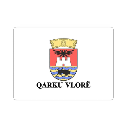 Flag of Vlorë Albania STICKER Vinyl Die-Cut Decal 3 Inch - The Sticker Space